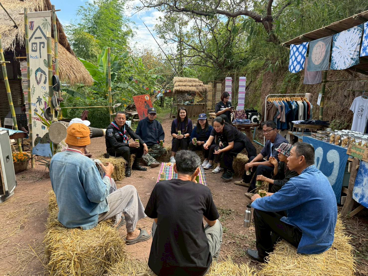 พช.ทุ่งช้าง : จัดกิจกรรมแลกเปลี่ยนเรียนรู้ เอามื้อสามัคคี โคก หนอง นา อ.ทุ่งช้าง