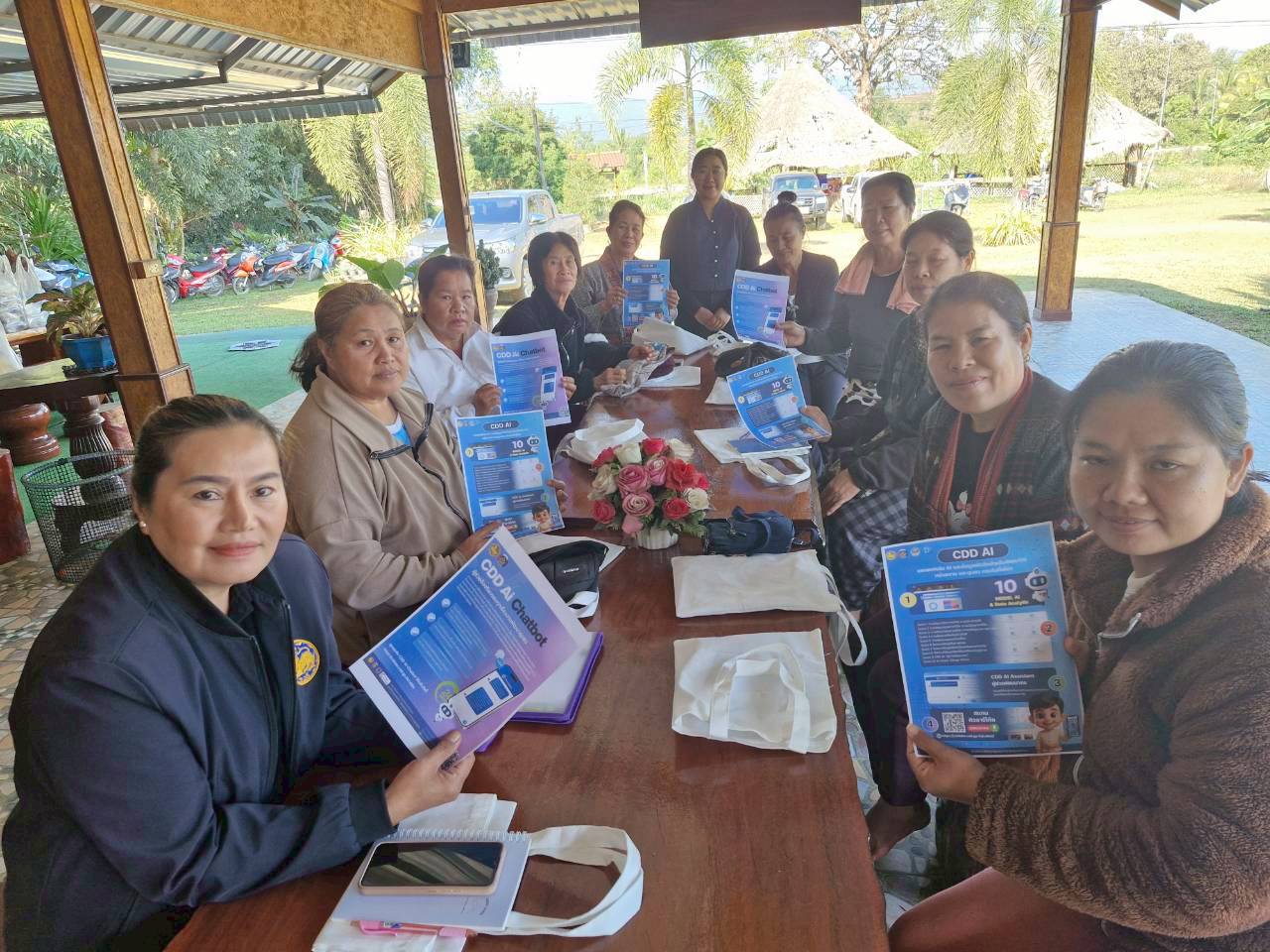 สำนักงานพัฒนาชุมชนอำเภอทุ่งช้างดำเนินการเผยแพร่สื่อประชาสัมพันธ์และช่องทางการใช้งาน ระบบ CDD–AI Assistant